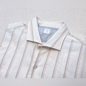 Eleventy Platinum Men’s Striped Cotton Shirt Size XL – Made in Italy NWOT